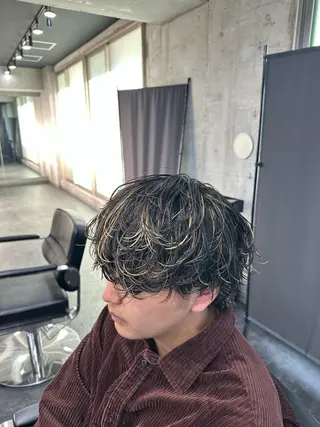 パーマ メンズ 深野 ちさとのヘアスタイル