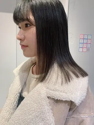 ミディアム カラー AO所属・RISAKO 艶髪モテヘア🎀府中のヘアスタイル