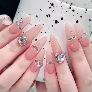 ネイル 長いだし/スカルプ/ パラシェルN.oneのネイルデザイン