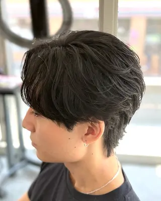 ショート パーマ メンズ 井ノ本 成海 / メンズパーマ特化のヘアスタイル