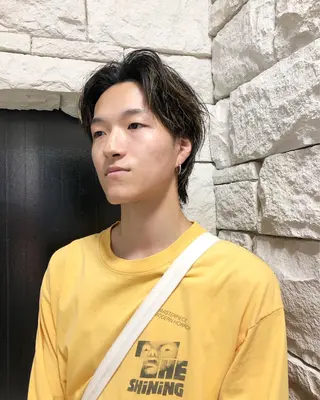 ヘアアレンジ メンズ ainico+所属・メンズ特化✂️栗原 侑也のヘアスタイル