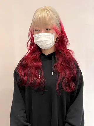 ロング カラー あ あのヘアスタイル