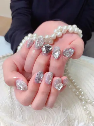 ネイル ネイルサロンAiri 長さ出し·シンプルのネイルデザイン