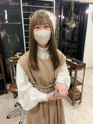 ミディアム カラー Cinq所属・ハイライト🌟/ ボブ/豊田のヘアスタイル