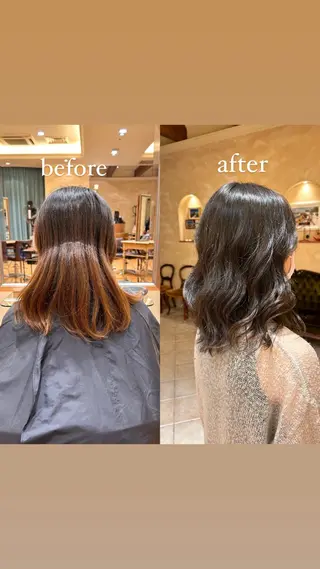 ミディアム BEAUTRIUM265所属・【ストレート】 平野枝莉のヘアスタイル