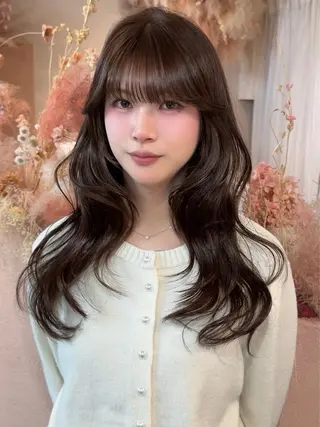 ロング カラー ♡韓国/レイヤー カット/Ayana♡のヘアスタイル