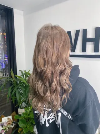 ロング カラー レイヤーカット❤︎ 韓国ヘア❤︎YUKAのヘアスタイル