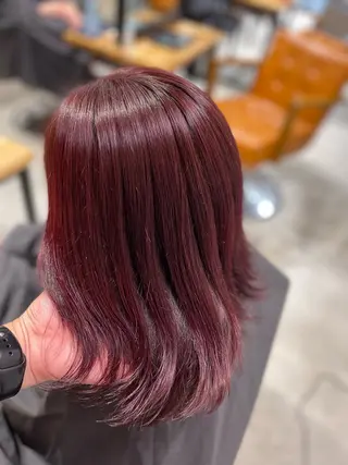 ミディアム カラー route 【ルート】所属・髪質改善/堀江 ケアカラーtoshiのヘアスタイル