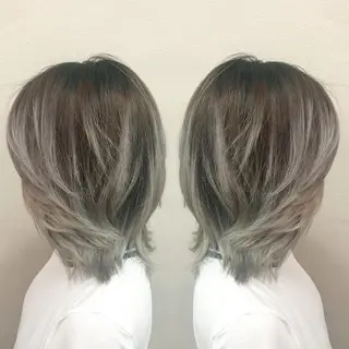 ロング カラー パーマ ヘアアレンジ Device ディバイスのヘアスタイル