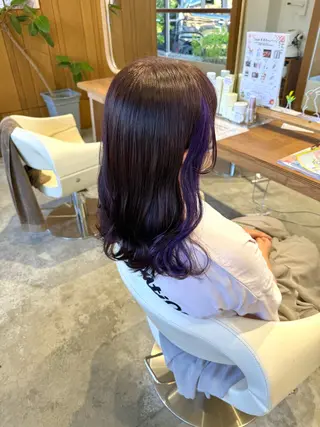 ミディアム カラー フラム所属・WATANABE MISAKIのヘアスタイル