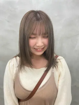 ミディアム カラー yiye 青山所属・無料カットモデル募集 🌱ひょうがのヘアスタイル