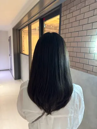 ロング 鄭 勇太のヘアスタイル