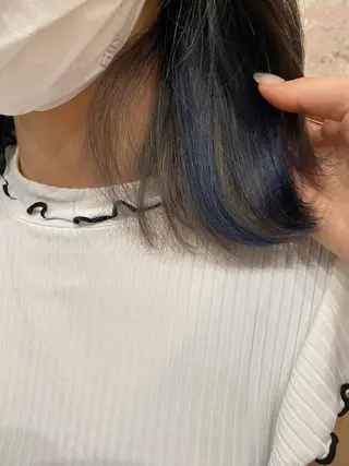 セミロング カラー eclat suzumiのヘアスタイル