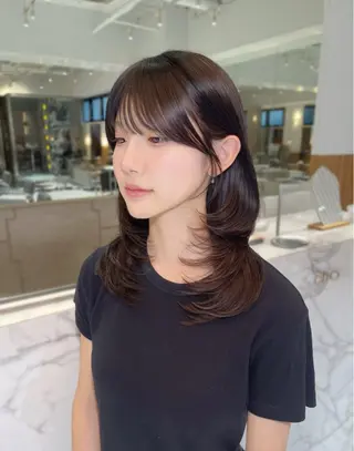 セミロング haruna .のヘアスタイル