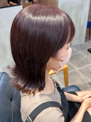 ミディアム カラー newi梅田🫧韓国 ヘア🫧sakiのヘアスタイル