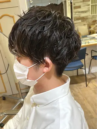 パーマ メンズ ✨カラー支持No.1 🧸ワキ カナコ🧸のヘアスタイル