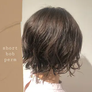 ショート パーマ 似合わせカラー✨人気 荻窪🌈川端風子のヘアスタイル