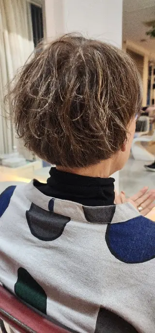 ショート カラー パーマ hairmake Juinのヘアスタイル