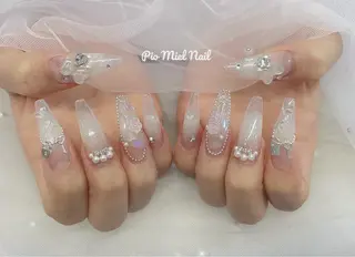 ネイル HANA 長さだしのネイルデザイン