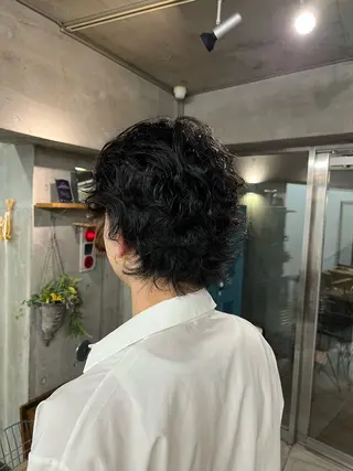 パーマ メンズ 関谷 航太のヘアスタイル