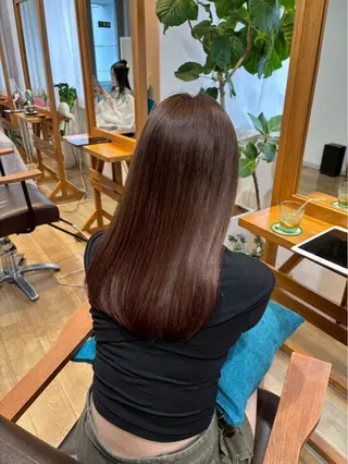 セミロング カラー RINNO🌷艶髪/ 透明感&艶カラーのヘアスタイル