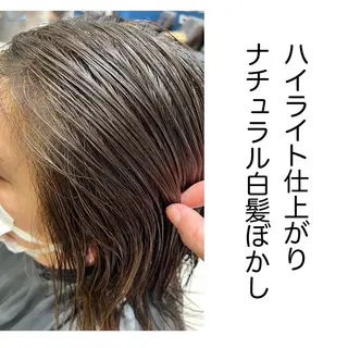 ミディアム カラー 長津 健一郎のヘアスタイル