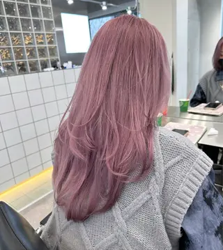 ロング カラー ヘアアレンジ ブリーチカラー💫 Miku🫶🏻のヘアスタイル