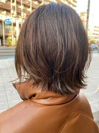 ミディアム カラー 髪質改善 大内翔太のヘアスタイル