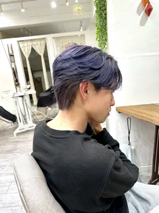 カラー メンズ あしかが ゆいとのヘアスタイル