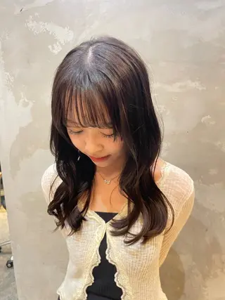 セミロング 渋谷駅/ボブパーマ/ レイヤー/ケンコウのヘアスタイル