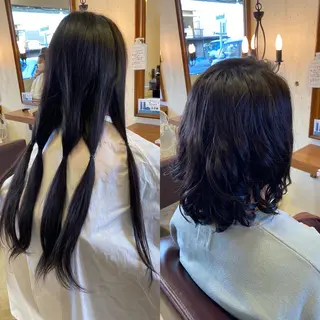 ミディアム パーマ ヘアアレンジ SALOWIN京都河原町Suite店所属・外国人風レイヤー/ ハイトーンSHUのヘアスタイル