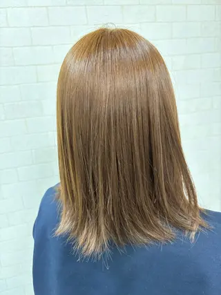 セミロング カラー 田儀 尚弥のヘアスタイル