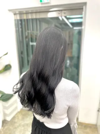 ロング カラー 色白に見える暗髪 梅田・増田のヘアスタイル