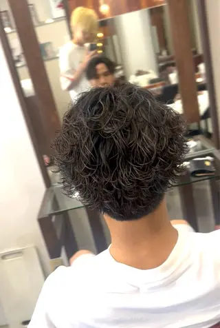 ショート メンズ特化/パーマ/ ハイライト/りょうまのヘアスタイル