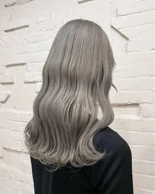 ロング カラー ヘアアレンジ 【ピンク/韓国ヘア/ ヘアセット】亜海のヘアスタイル