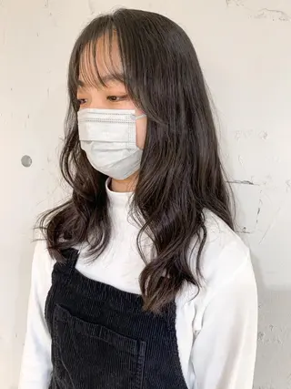 セミロング パーマ ヘアアレンジ yuka .のヘアスタイル