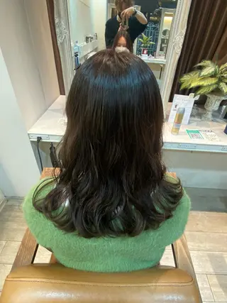 セミロング カラー パーマ 🌟縮毛矯正/ 髪質改善/髙橋🌟のヘアスタイル