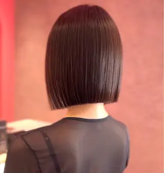 ショート 莉乃/縮毛矯正/髪質 改善/艶カラーのヘアスタイル