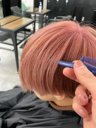 ショート カラー パーマ ヘアアレンジ メンズ キッズ ネイル マツエク・マツパ カラー特化サロン Eir心斎橋のヘアスタイル