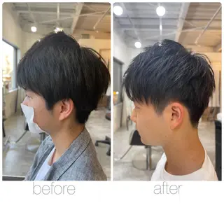 ショート メンズ 尾野 雅斗のヘアスタイル