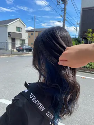 セミロング カラー 🪼高評価🪼 💎柴崎の藤咲💎のヘアスタイル