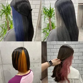 ロング カラー ヘアアレンジ newi赤羽 HINATAのヘアスタイル