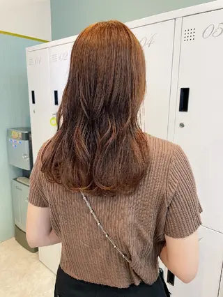 セミロング カラー 暗髪艶カラー/ 髪質改善TR/maiのヘアスタイル