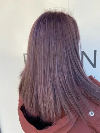 セミロング カラー ブランシェ小幡駅前店 森樹のヘアスタイル