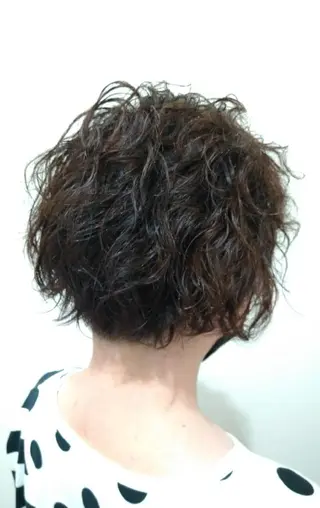 パーマ ショート 狩野 歩のヘアスタイル