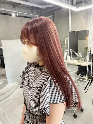ロング カラー qulim所属・前橋 姫奈のヘアスタイル