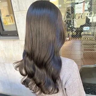 ロング カラー ブリーチなし✨艶髪 カラー𓃲YAGIのヘアスタイル