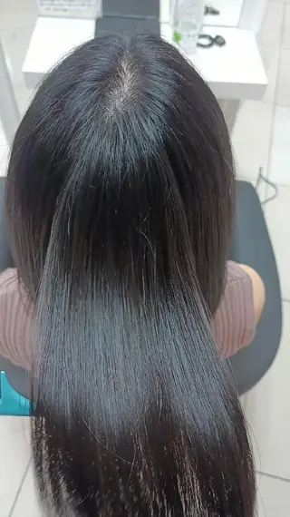 ミディアム パーマ 【縮毛矯正/レディー スカット】美涼🎀のヘアスタイル