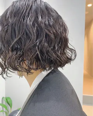 パーマ ボブパーマコテ巻き風 パーマNo1深江秀平のヘアスタイル