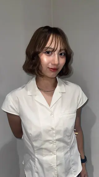 ショート 透明感カラー 🤍のヘアスタイル